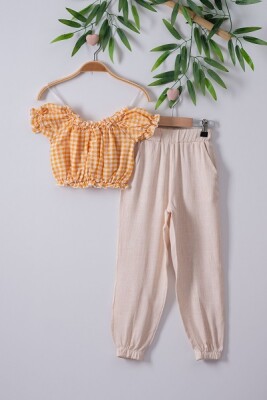 2-Piece Girl Pant Set with Tops 7-10Y Büşra Bebe 1016-221046 - 2