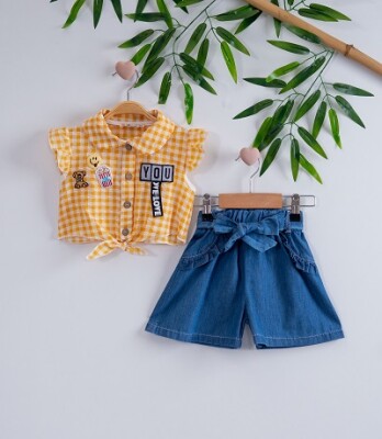 2-Piece Girl Set With Shorts 3-6Y Büşra Bebe 1016-221052 - 3