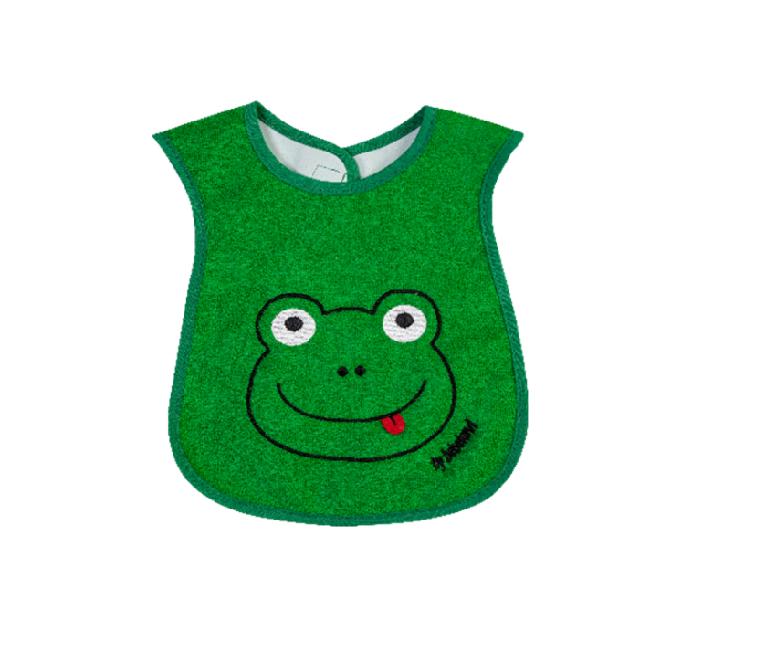 Baby Bib with Frog 6-24M Bebek Evi 1045-BEVİ 1144 Bibs and Feeding Products