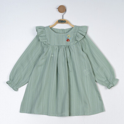 Baby Girl Embroidered Dress 6-24M Timo 1018-TK5DÜ042257421 - 3