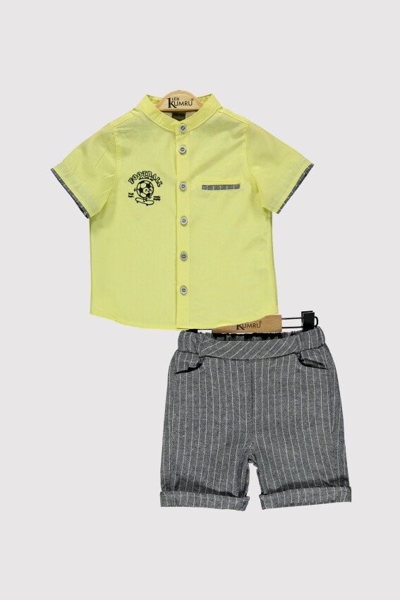 Boy Champion Embroidered Shirt Set 2-5Y Kumru Bebe 1075-4299 - 3