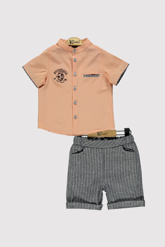 Boy Champion Embroidered Shirt Set 2-5Y Kumru Bebe 1075-4299 - 5