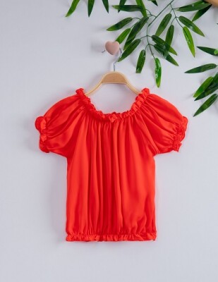 Girl Blouse 7-10Y Büşra Bebe 1016-221013 Orange