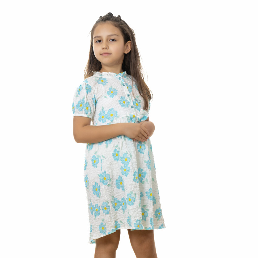 Girl Crepe Dress 2-5Y Timo 1018-TK5DÜ042243763 - 1