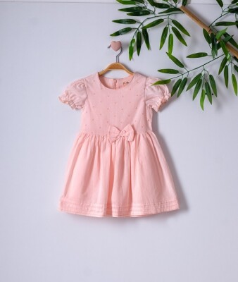 Girl Dress with Short Sleeved 3-6Y Büşra Bebe 1016-221034 - Büşra Bebe (1)