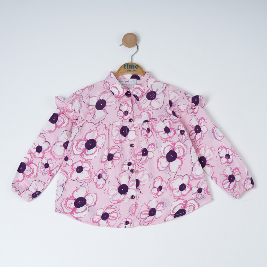 Girl Rose Patterned Shirt 2-5Y Timo 1018-TK5DÜ014244282 - 2