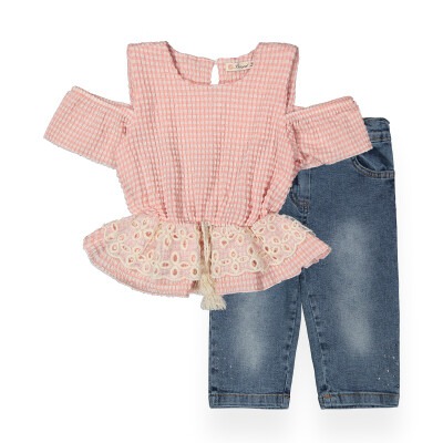 Lace Capri Set Büşra Bebe 1016-211114 - 1