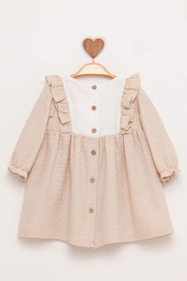 Long Sleeve Kids Dress 1-4Y BabyRose 1002-4841 - 1