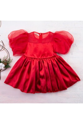 Organza Bow Dress Büşra Bebe 1016-212034 - Büşra Bebe