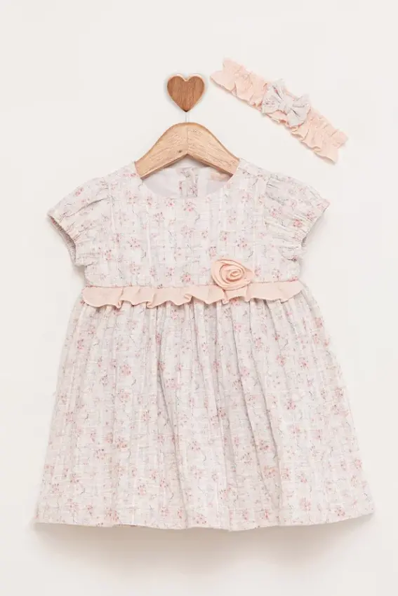 Wholesale Baby Girl Dress and Headband 6-18M BabyRose 1002-4803 - 2