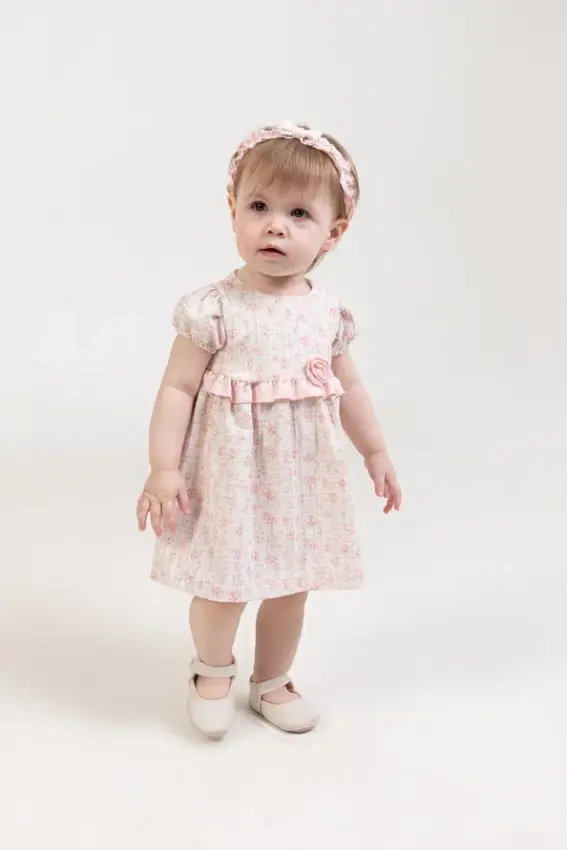 Wholesale Baby Girl Dress and Headband 6-18M BabyRose 1002-4803 - 3