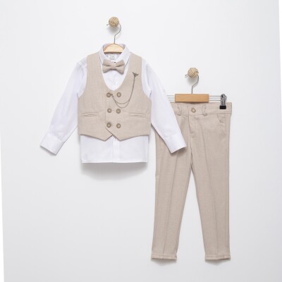 6 Button Tuxedo Full Suit 2-5Y Terry 1036-5350 Бежевый 