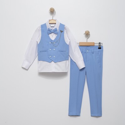 6 Button Tuxedo Full Suit 2-5Y Terry 1036-5350 Голубой 