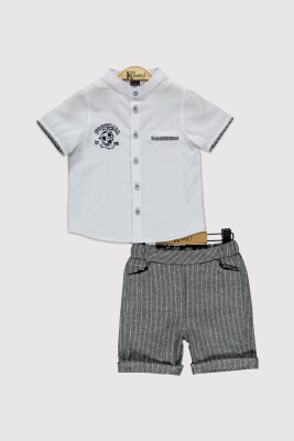 Boy Champion Embroidered Shirt Set 2-5Y Kumru Bebe 1075-4299 - 1