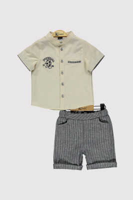 Boy Champion Embroidered Shirt Set 2-5Y Kumru Bebe 1075-4299 - 4