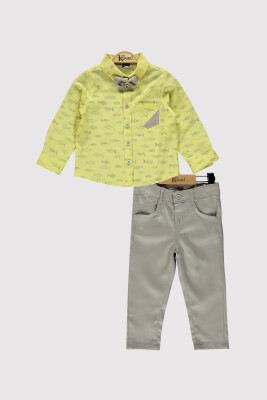 Boy Fish Printed Shirt Set 2-5Y Kumru Bebe 1075-4312 - 3