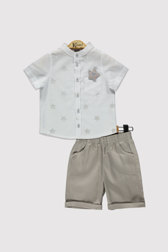 Boy Star Printed Set 2-5Y Kumru Bebe 1075-4282 - 1