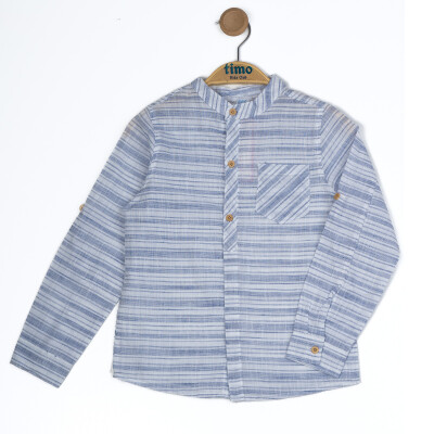 Boy's Mandarin Collar Shirt 6-9Y Timo 1018-TE5DÜ012244223 - 3