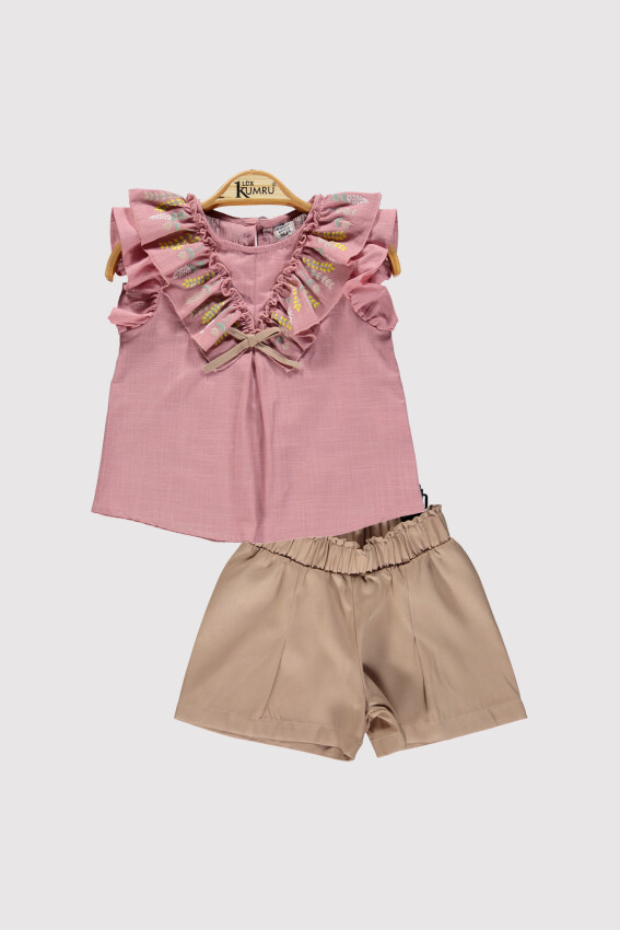 Girl Collar Detailed Set 2-5Y Kumru Bebe 1075-4268 - 5