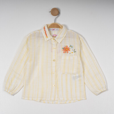 Girl Embroidered Collar Shirt 6-9Y Timo 1018-TK5DÜ202243583 - 1