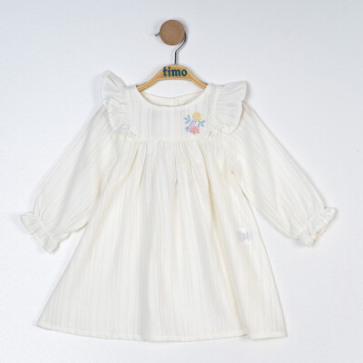 Girl Embroidered Dress 2-5Y Timo 1018-TK5DÜ042257422 - 2