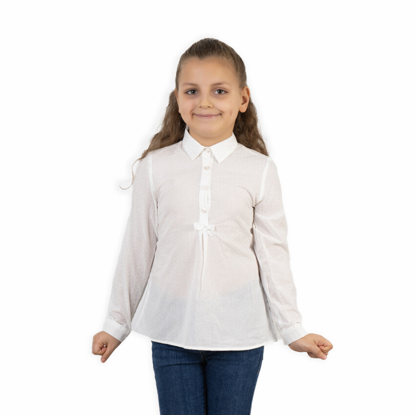 Girl Pleated Shirt 6-9Y Timo 1018-TK5DÜ032258103 - 2