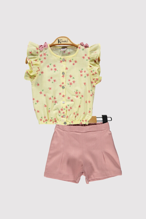 Girl Shirt Daisy Set 2-5Y Kumru Bebe 1075-4294 - 1