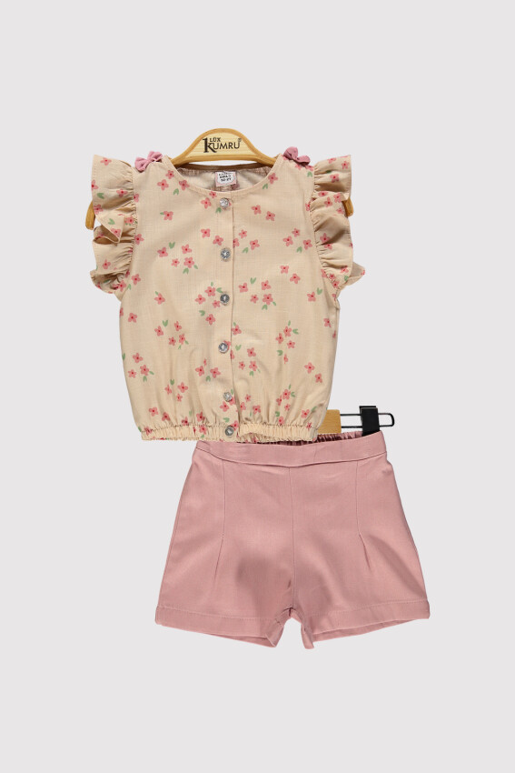 Girl Shirt Daisy Set 2-5Y Kumru Bebe 1075-4294 - 2