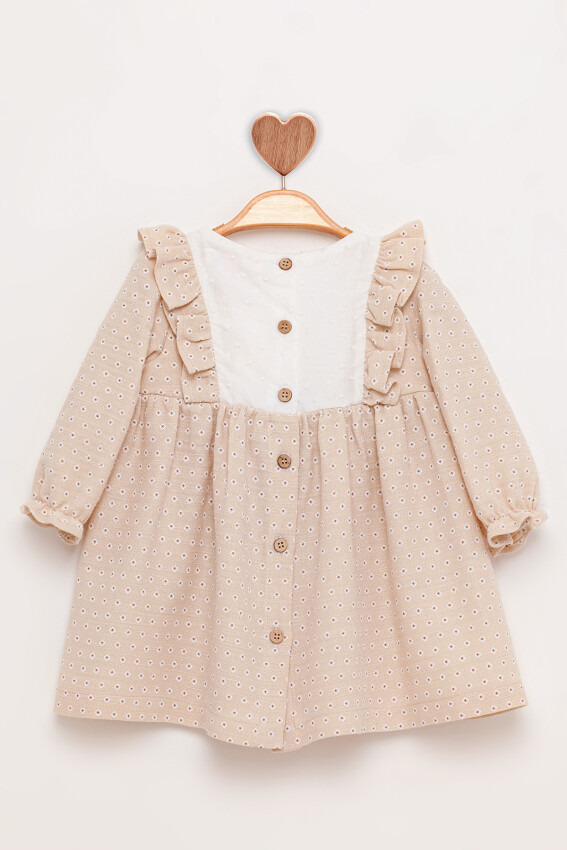 Long Sleeve Kids Dress 1-4Y BabyRose 1002-4841 - 1