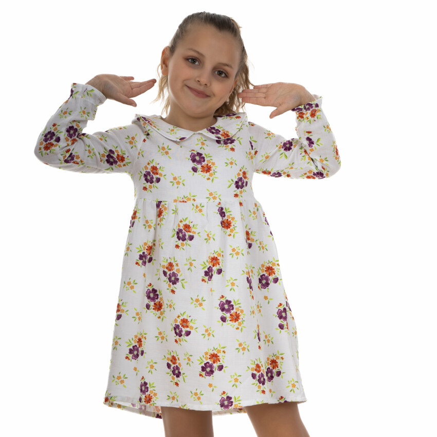 Muslim Floral Dress 2-Y Timo 1018-TK5DÜ042243832 - 2