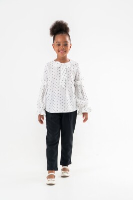 Wholesale 2-Piece Girls Blouse and Pants Set 3-7Y Moda Mira 1080-7017 - Moda Mira