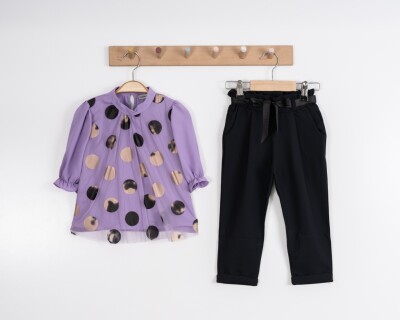 Wholesale 2-Piece Girls Set 3-7Y Moda Mira 1080-7036 Лиловый 