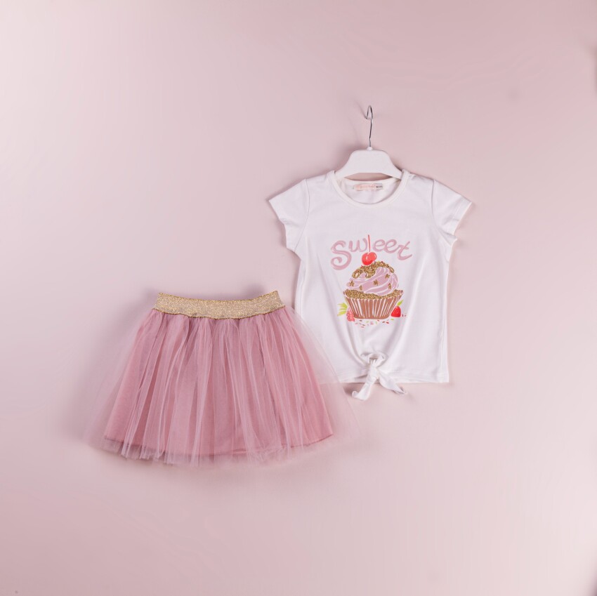 Wholesale 2-Piece Girls Skirt and T-shirt 1-4Y BabyRose 1002-4145 - 4