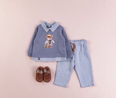 Wholesale Baby Boys 2-Piece Sweater and Pants Set 3-12M BabyRose 1002-4356 - Babyrose