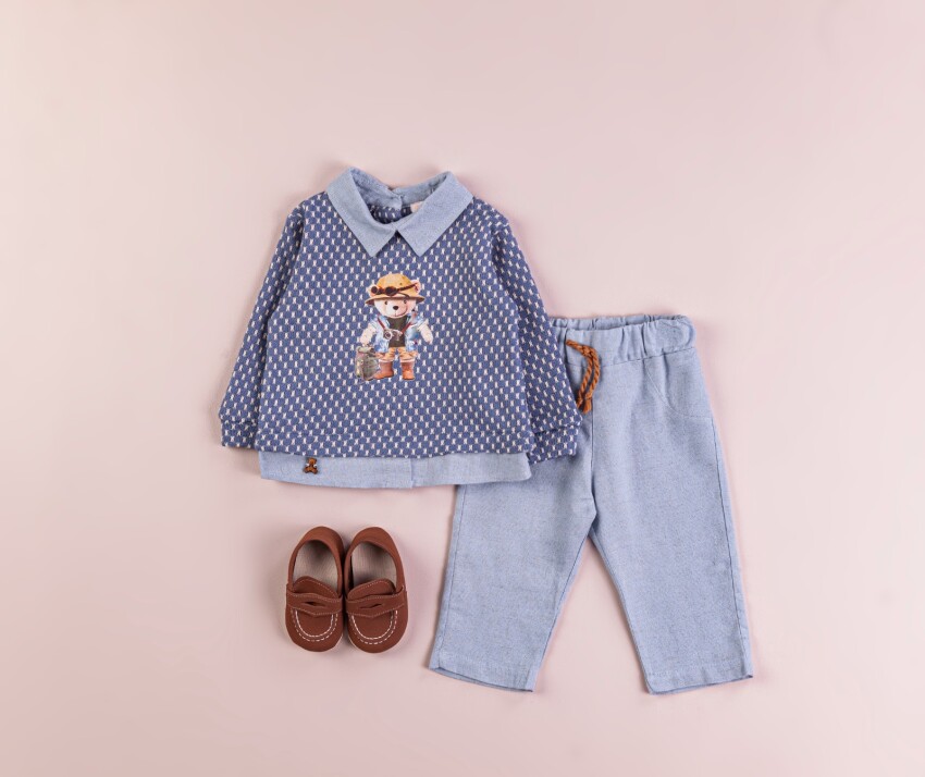 Wholesale Baby Boys 2-Piece Sweater and Pants Set 3-12M BabyRose 1002-4356 - 1