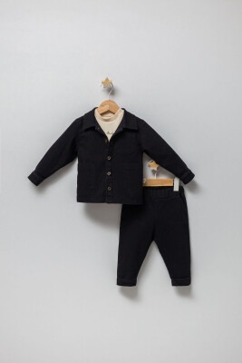 Black denim 2024 jacket baby boy