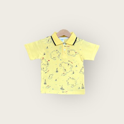 Wholesale Baby Boys T-shirt 1-4Y Algiy Mini 2047-3563 - Algiy Mini