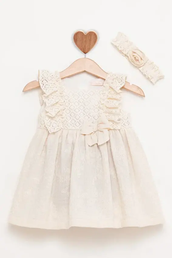 Wholesale Baby Girl Dress and Headband 6-12M BabyRose 1002-4817 - 2