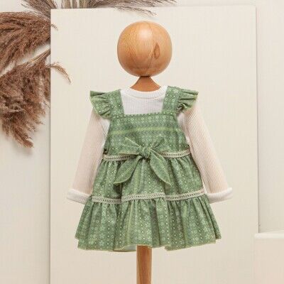 Wholesale Baby Girls 2-Piece Blouse and Dress Set 6-18M Babymuz 2009-5066 - Babymuz