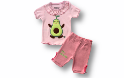 Wholesale Baby Girls 2-Piece T-shirt and Shorts set 3-18M Tomuycuk 1074-75509 - Tomuycuk