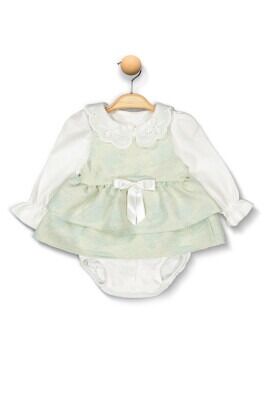 Wholesale Baby Girls Overalls 6-12M Boncuk Bebe 1006-6122 - Boncuk Bebe