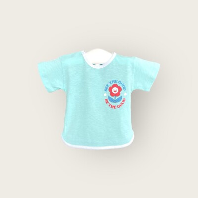 Wholesale Baby Girls T-shirt 6-18M Algiy Mini 2047-3501 Мятно-зеленый