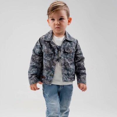 Wholesale Boy 3 Pieces Shirt T-shirt Torusers Set Suit 1-4Y Cool Exclusive 2036-22708 - 2