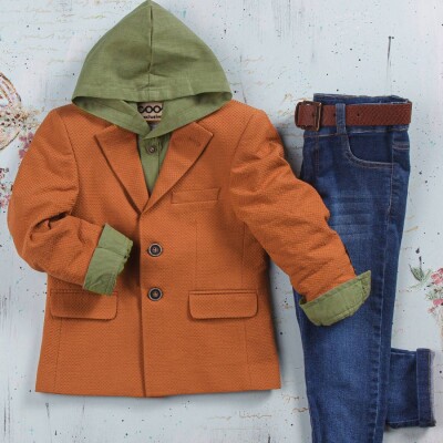 Wholesale Boys 3-Pieces Jacket, Shirt and Denim Pants Set 5-8Y Cool Exclusive 2036-16103 - Cool Exclusive (1)