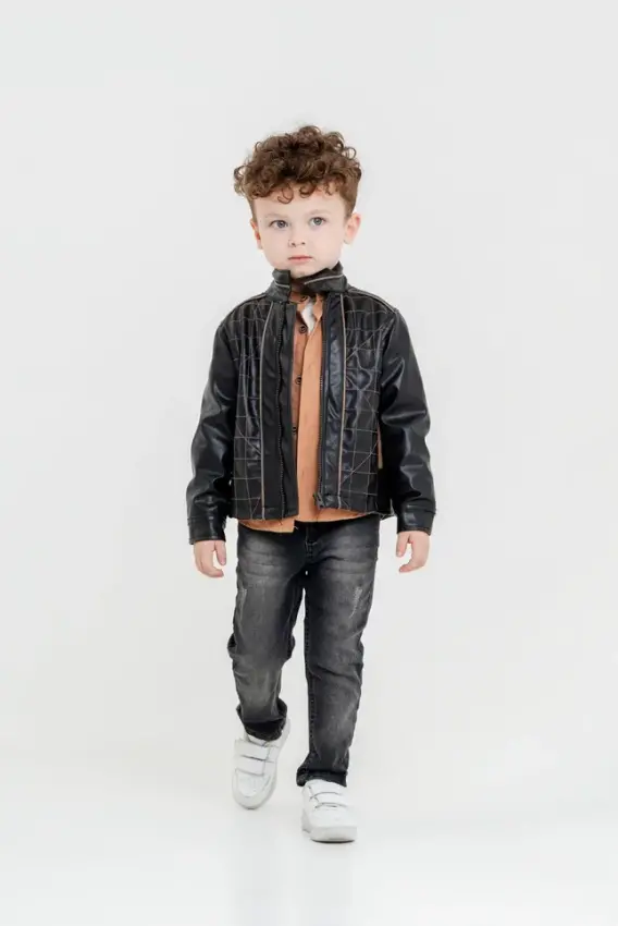 Wholesale Boys 3-Pieces Jacket, Shirt and Pants Set 5-8Y Cool Exclusive 2036-26089 - 1