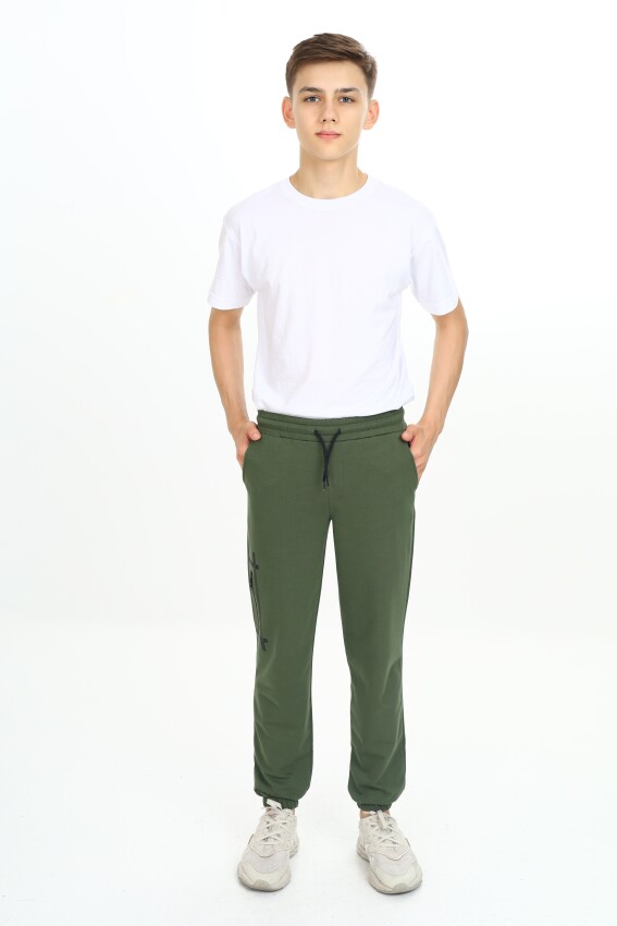 Wholesale Boys' Basic Sweatpants 11-14Y Nickel 2060-20096-3 - 2