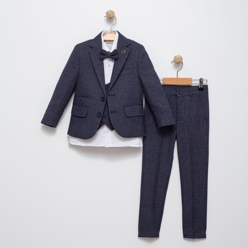 Wholesale Boy's Jacket and Vest Suit Set 7-10Y Terry 1036-5797 - 2