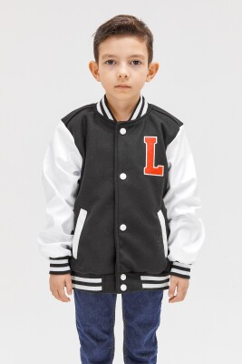 Wholesale Boys' Seasonal College Jacket 6-16Y Benitto Kids 2007-51299 - Benitto Kids