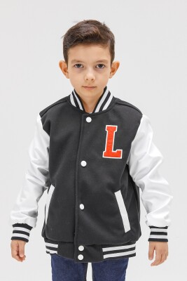 Wholesale Boys' Seasonal College Jacket 6-16Y Benitto Kids 2007-51299 - Benitto Kids (1)