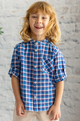 Wholesale Boys Shirt 3-14Y Zeyland 1070-241Z3RCD81 Синий